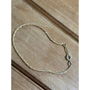 Napier Gold Vermeil Chain Bracelet With Lobster Clasp & Notarized Tag